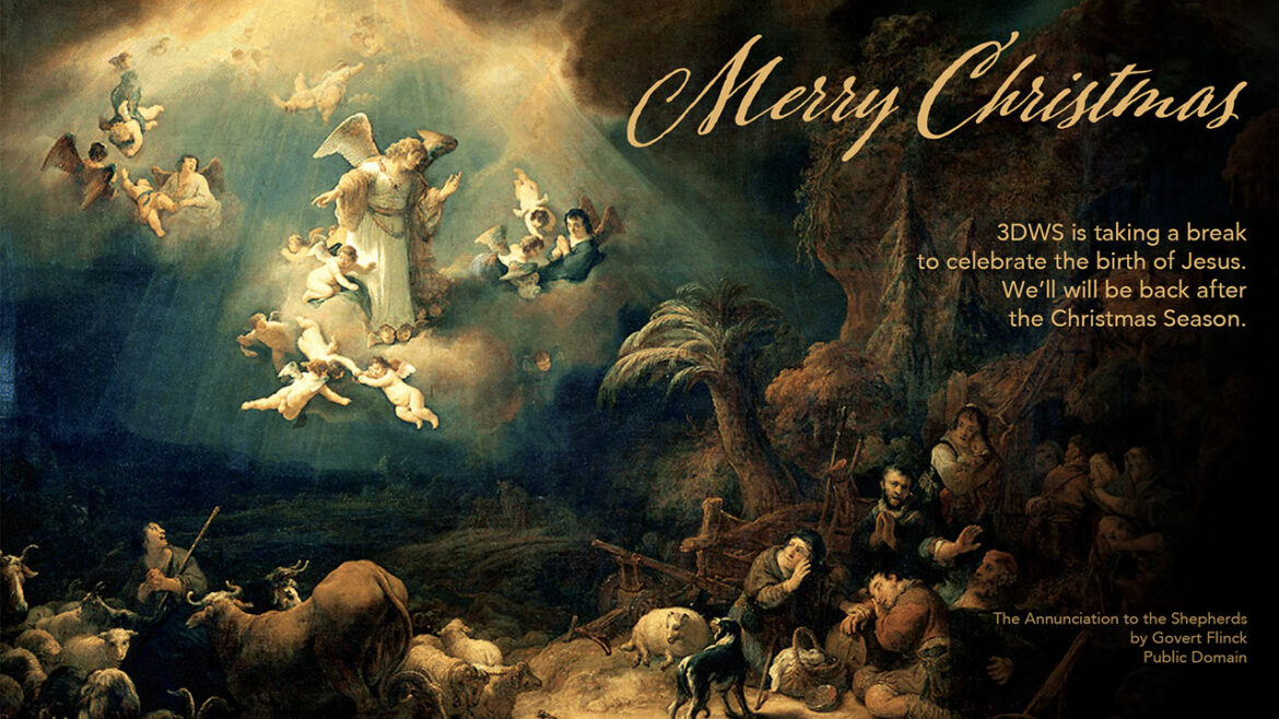 Angels announcing the birth of Jesus to the shepherds by artist Govert Flinck.